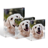 Custom Photo Upload Acrylic Block, Freestanding Acrylic Crystal Block - Craftellery